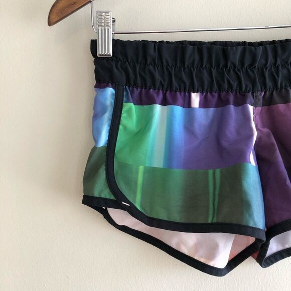 Hurley Phantom Sporty Athleisure Rainbow Mini Short Board Shorts Black - Picture 2 of 12